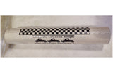 9 Inch Checkered Wallpaper Border - Prepasted - Black Edge